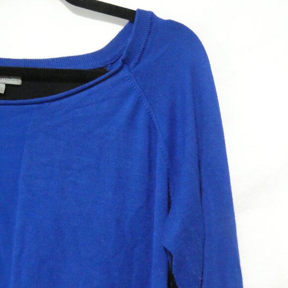 JOSEPH A. | xl - extra large | Blue Long Sleeve Lightweight Sweater | Black Back - Picture 5 of 15